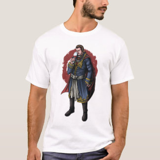 Vampire Somelier Moderne Weiße Kunst Farben T-Shirt