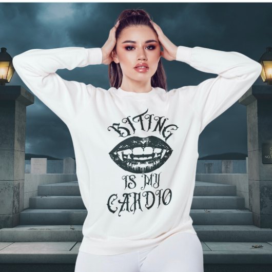 Vampire Spaß | Bitten ist mein Cardio-Sweatshirt Sweatshirt