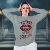 Vampire Spaß | Bitten ist mein Cardio-Sweatshirt Sweatshirt