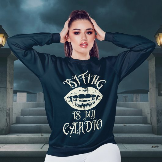 Vampire Spaß | Bitten ist mein Cardio-Sweatshirt Sweatshirt