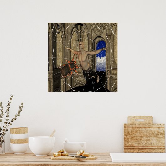 Vampire Spiders Web Poster (Küche)
