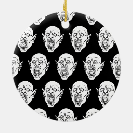 Vampire Spooky Dracula Keramik Ornament (Hinten)
