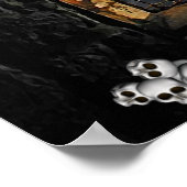 Vampire Stehend in der Fensterwerbung Poster (Ecke)