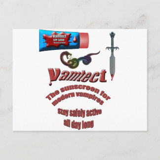 Vampire Sunscreen Postkarte