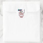 Vampire Sunscreen Runder Aufkleber (Tasche)