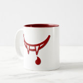 Vampire-Tasse Zweifarbige Tasse (Vorderseite Links)