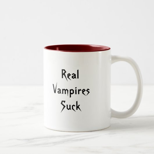 Vampire-Tasse Zweifarbige Tasse (Rechts)