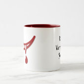 Vampire-Tasse Zweifarbige Tasse (Mittel)