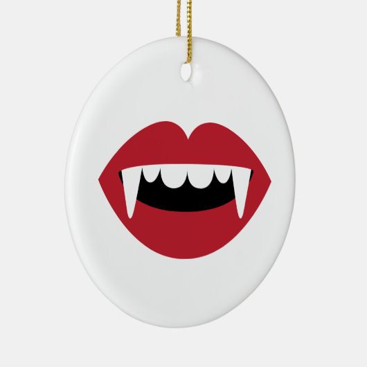 Vampire Teeth Keramik Ornament (Rechts)