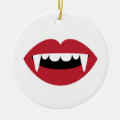 Vampire Teeth Keramik Ornament (Vorne)