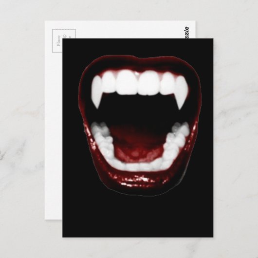 "Vampire Teeth" Postkarte (Vorne/Hinten)