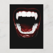 "Vampire Teeth" Postkarte (Vorderseite)