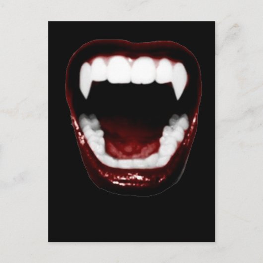"Vampire Teeth" Postkarte (Vorderseite)