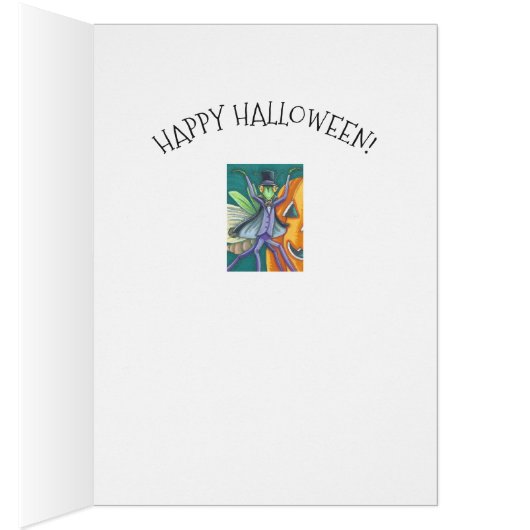 VAMPIRE TRANSYLVANIA MANTIS HALLOWEEN CARD Verse (Innen (Rechts))