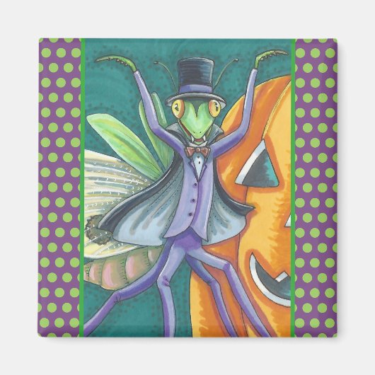 VAMPIRE TRANSYLVANIA PRAYING MANTIS MAGNET Square (Vorne)