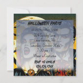 Vampire und Fledermäuse Halloween-Party (Rückseite)