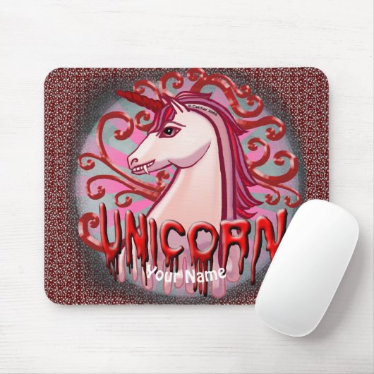 Vampire Unicorn Mousepad (Mit Mouse)