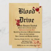 Vampire Vampire Halloween-Party Einladung (Vorne/Hinten)