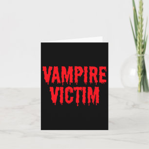 Vampire Victim Halloween Kostüm Lazy Disguise Karte