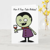 Vampire Vino Karte (Gelbe Blume)