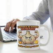 Vampire Virus Beware Garlic Honey Lemon Flu Recipe Kaffeetasse