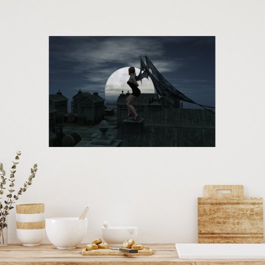 Vampire: Vollmond steigt Poster (Küche)