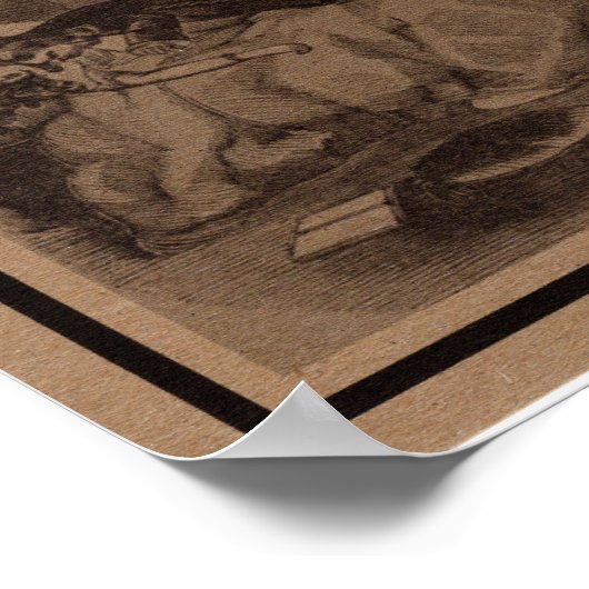 Vampire Warning Poster. Halloween-Party. Poster (Ecke)