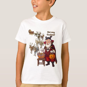 Vampire-Weihnachtsmann Süßes oder Saures Hallowe T-Shirt