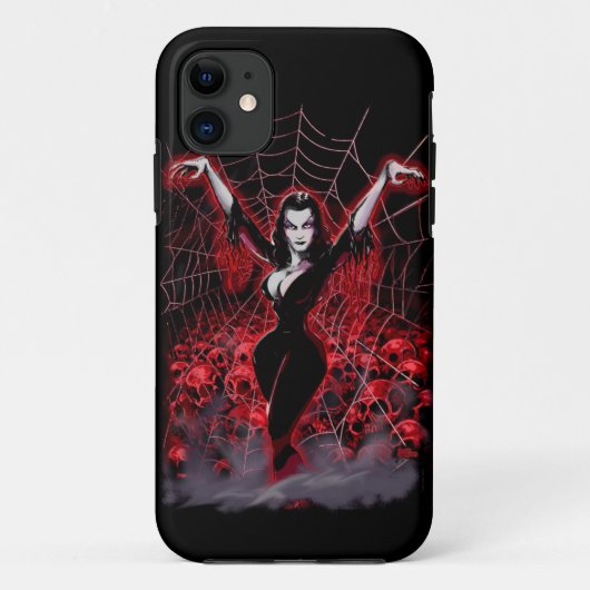 Vampire Woman Spider web gothic Case-Mate iPhone Hülle (Rückseite)