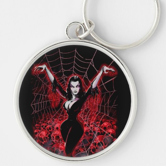 Vampire Woman Spider web gothic Schlüsselanhänger (Vorne)