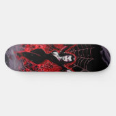 Vampire Woman Spider web gothic Skateboard (Horizontal)