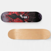 Vampire Woman Spider web gothic Skateboard (Horizontal)
