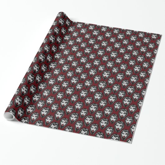 Vampire Wrapping Paper Niedlich Vampire Gift Paper Geschenkpapier (Ungerollt)