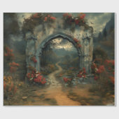 Vampirecore Dracula Castle Halloween | gotisch Geschenkpapier (Flach)