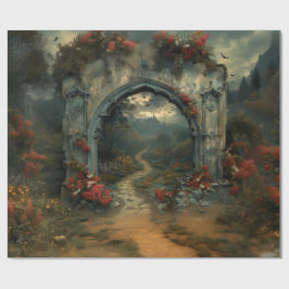 Vampirecore Dracula Castle Halloween | gotisch Geschenkpapier