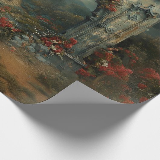 Vampirecore Dracula Castle Halloween | gotisch Geschenkpapier (Ecke)