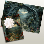 Vampirecore Dracula Castle Halloween | gotisch Geschenkpapier Set