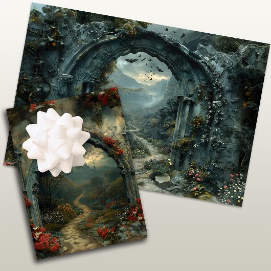 Vampirecore Dracula Castle Halloween | gotisch Geschenkpapier Set