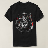 VampireFreaks Alice im Wunderland Clock Premium T-Shirt (Design vorne)