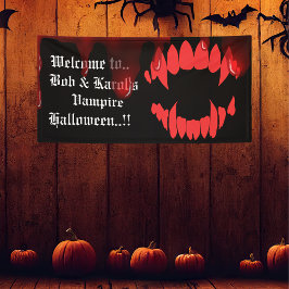 Vampires Bite Halloween-Party Banner