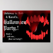 Vampires Bite Halloween-Party Poster (Vorne)