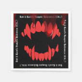 Vampires Bite Halloween-Party Serviette (Vorderseite)