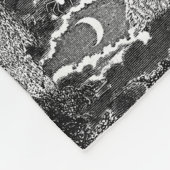 Vampire's Crypt Graves Skulls Fledermäuse Gotische Fleecedecke (Ecke)