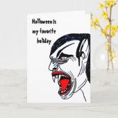 VAMPIRES GEHEN EIN WENIG BATT KARTE (Gelbe Blume)