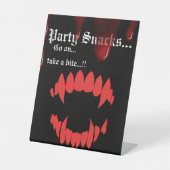 Vampires Halloween-Party Snacks Sockelschild (Vorderseite)