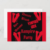VAMPIRES POSTKARTE (Vorne/Hinten)