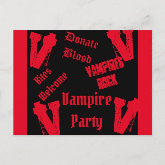 VAMPIRES POSTKARTE (Vorderseite)