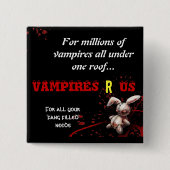 Vampires r wir Abzeichen Button (Vorderseite)