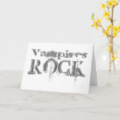 Vampires Rock Karte (Gelbe Blume)