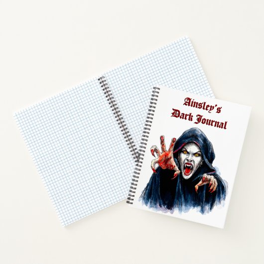 Vampiress Dark Journal Gothic Notebook Notizblock (Innenseite)